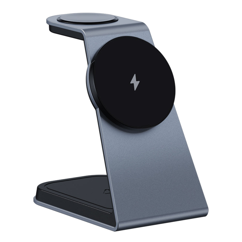 IFORCE T3 3-in-1 Magnetic Wireless Charger 15W Fast Charging Stand Dock for iWatch AirPod Phone IFORCE T3 3-in-1 Magnetic Wireless Charger 15W Fast Charging Stand Dock for iWatch AirPod Phone